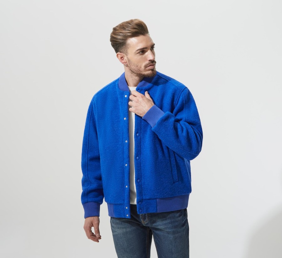 Uomo FABIBOUTIQUE Cappotti | Bomber Fabi Blu Elettrico | Fabiboutique