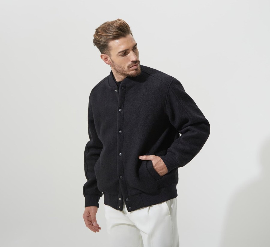 Uomo FABIBOUTIQUE Cappotti | Bomber Fabi Nero | Fabiboutique